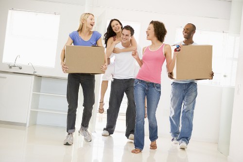 Movers helping with a residential move in Highbury