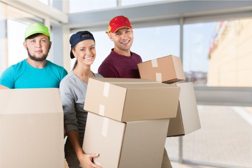 Removal equipment and protective packing materials prepared for use