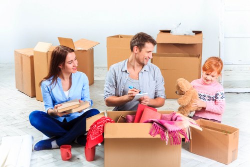 Removals team assessing a service issue during a complaint investigation