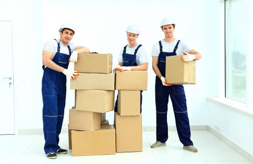 Local team removing office furniture in Highbury