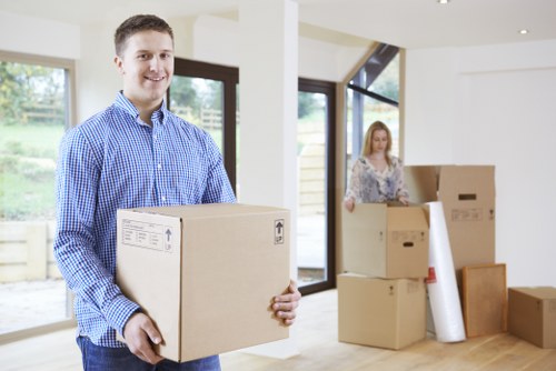 Removal team helping with a home move in Highbury