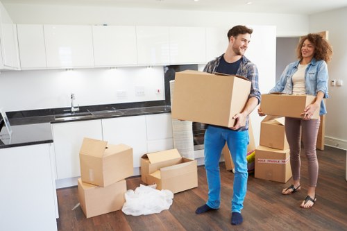 Prepared removal truck for furniture and household items in Highbury