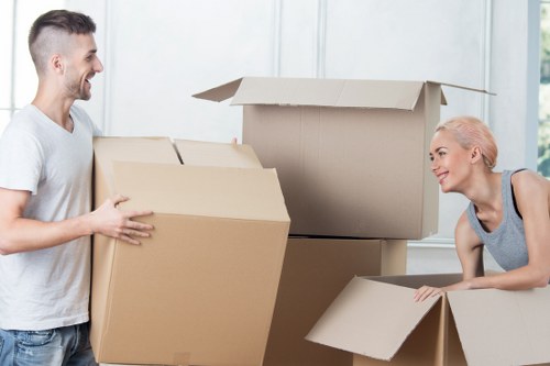 Careful box labelling and organisation during a local move